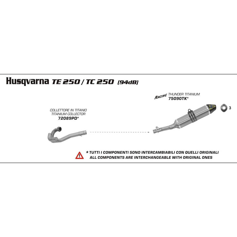 ARROW Collector 72089PD [AOE]: Titanium - HVA TC/TE 250 09>12 1