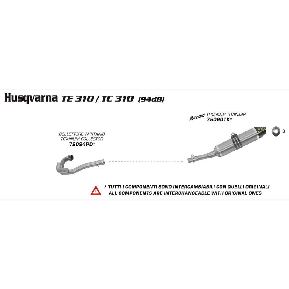 ARROW Collector 72094PD [AOE]: Titanium - HVA TC/TE 310 10>13 1