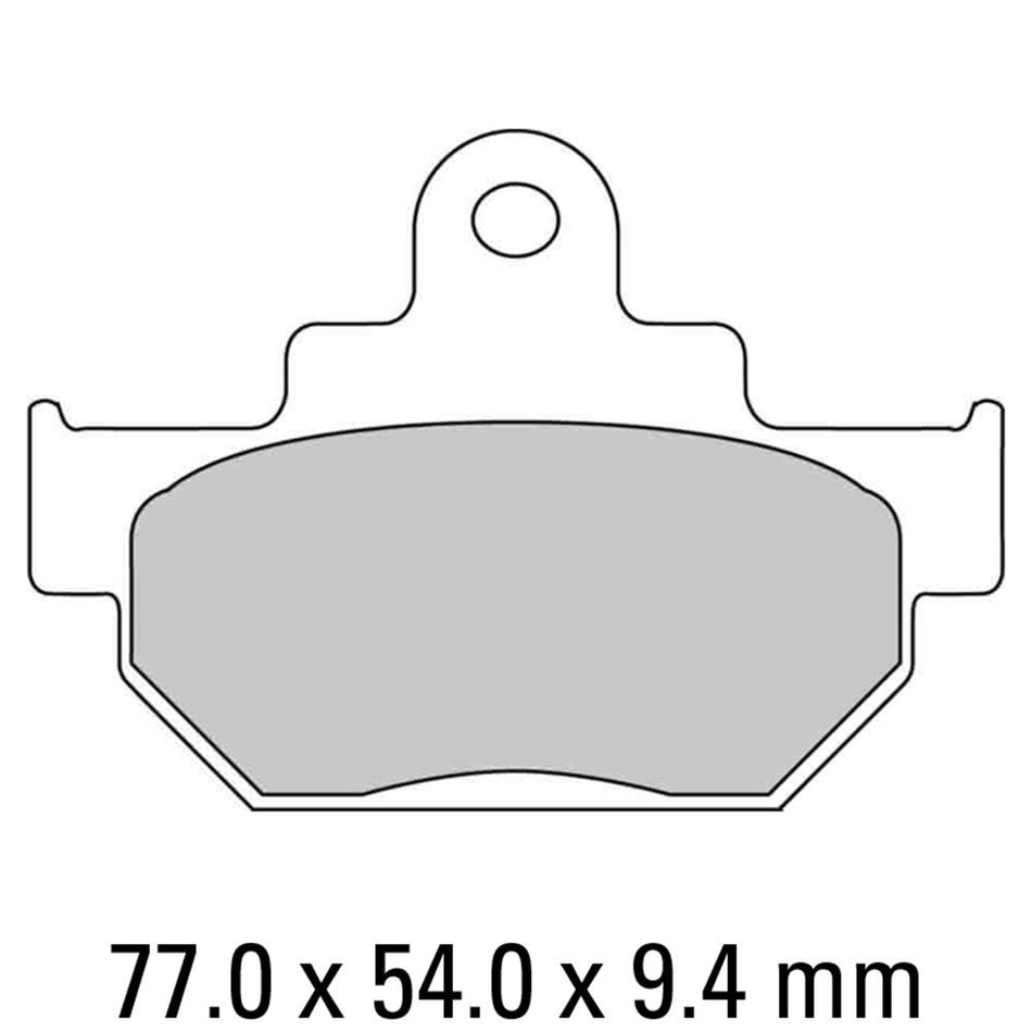 FERODO Disc Pad Set - FDB673 P Platinum Non Sintered Compound 1