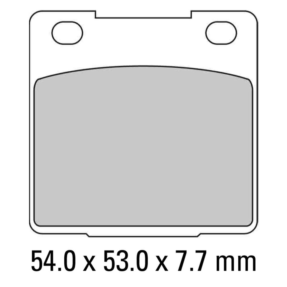 FERODO Disc Pad Set - FDB183 P Platinum Non Sintered Compound 1