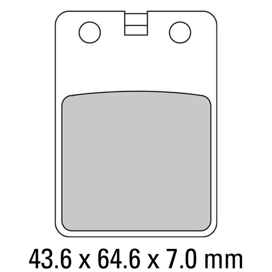 FERODO Disc Pad Set - FDB696 S Scooter Compound - Non Sintered 1