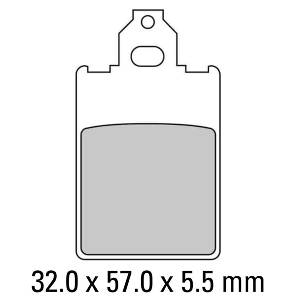 FERODO Disc Pad Set - FDB697 S Scooter Compound - Non Sintered 1