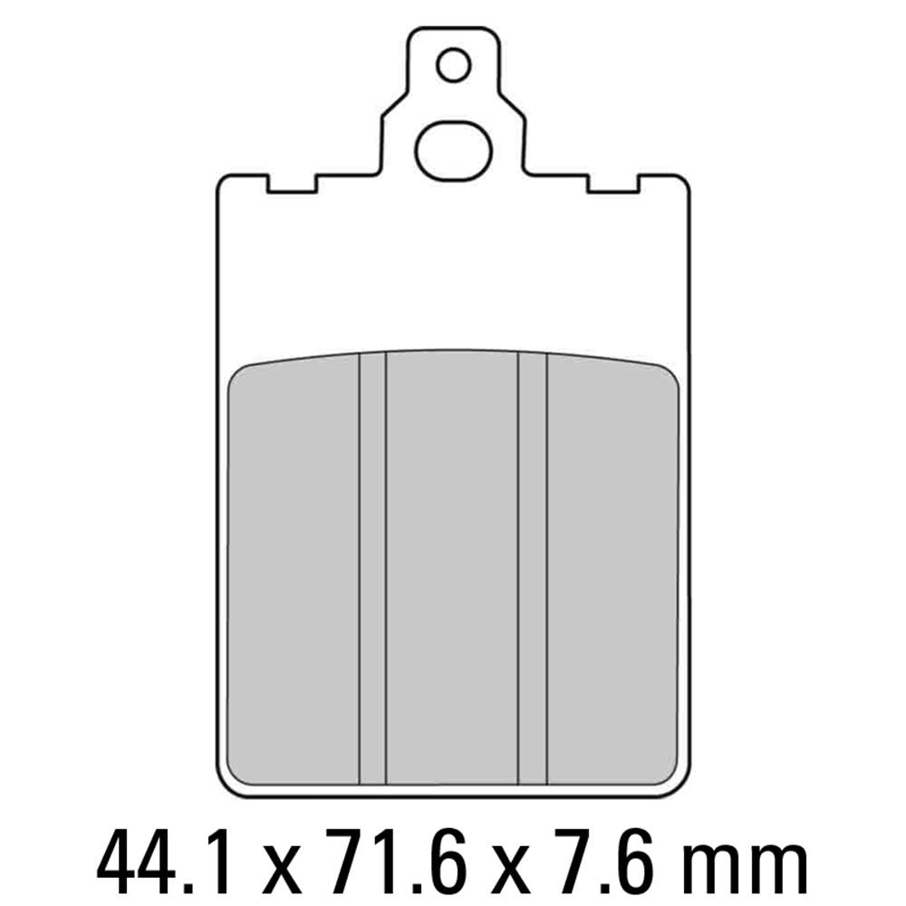 FERODO Disc Pad Set - FDB698 P Platinum Non Sintered Compound 1