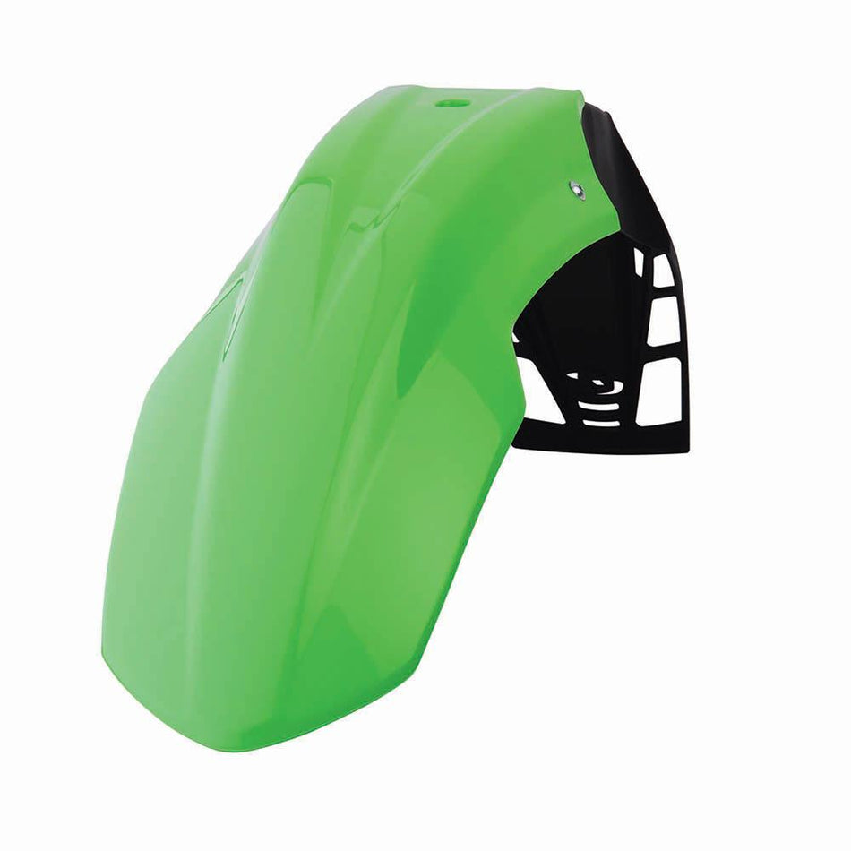 POLISPORT FREE FLOW UNIVERSAL FRONT FENDER - KAWASAKI GREEN 1