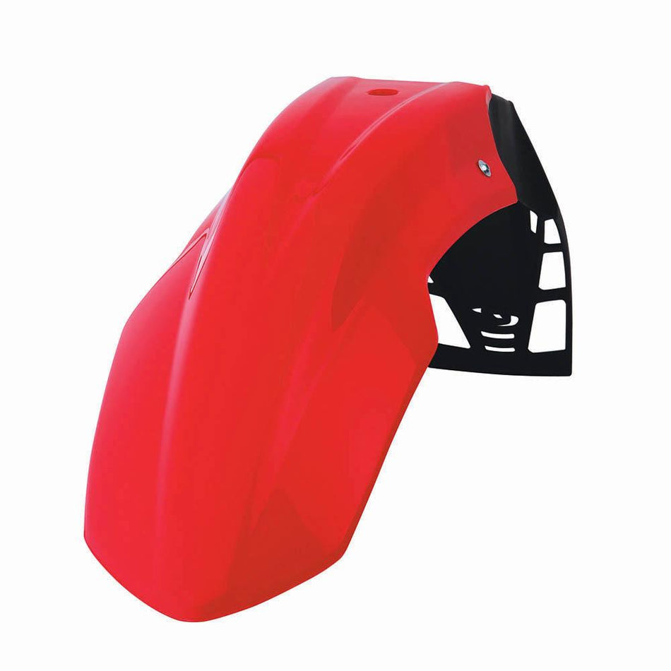 POLISPORT FREE FLOW UNIVERSAL FRONT FENDER - HONDA RED 1