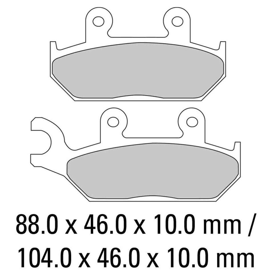 FERODO Disc Pad Set - FDB737 P Platinum Non Sintered Compound 1