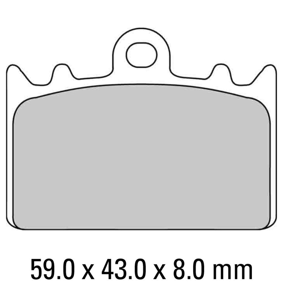 FERODO Disc Pad Set - FDB741 P Platinum Non Sintered Compound 1