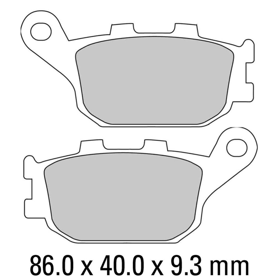 FERODO Disc Pad Set - FDB754 P Platinum Non Sintered Compound 1