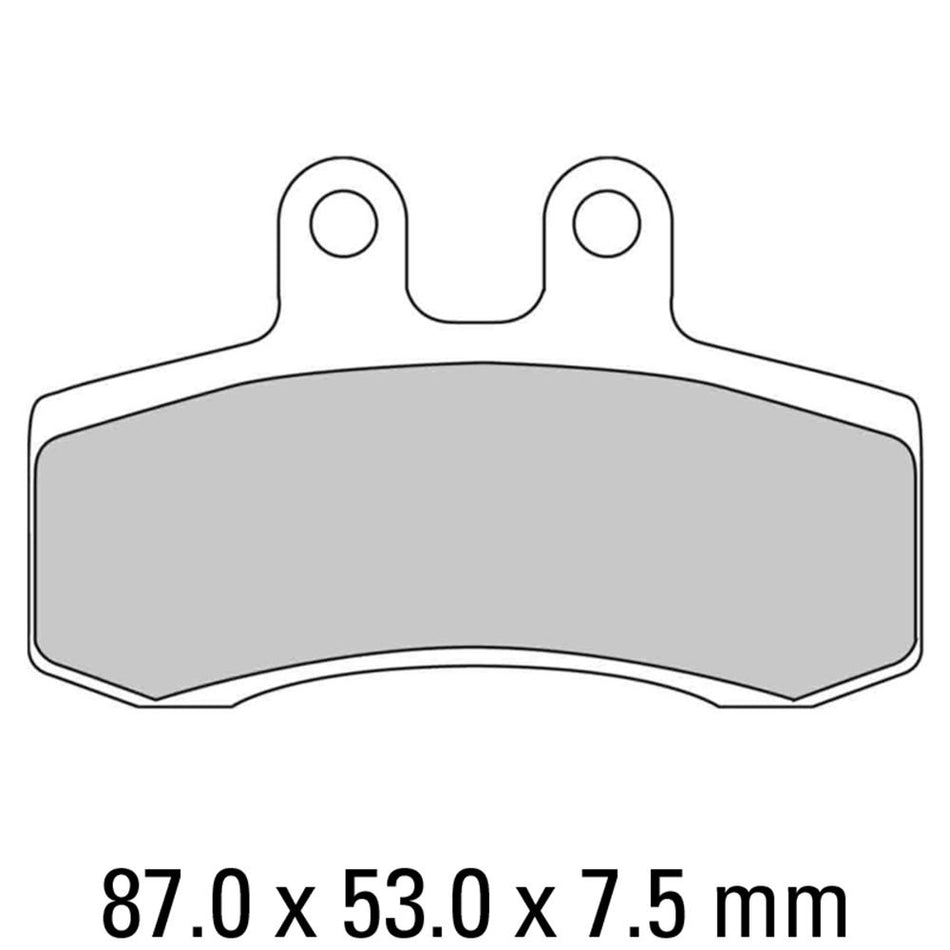 FERODO Disc Pad Set - FDB782 P Platinum Non Sintered Compound 1