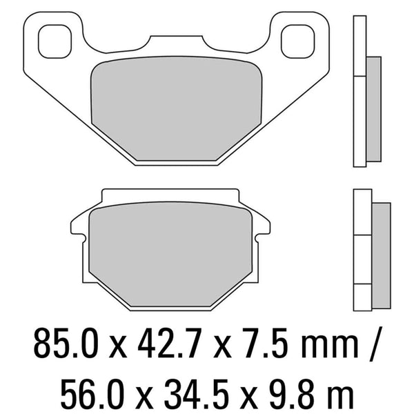 FERODO Disc Pad Set - FDB828 ST Sinter Grip Sintered Compound - Road 1