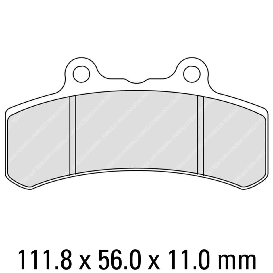 FERODO Disc Pad Set - FDB847 P Platinum Non Sintered Compound 1