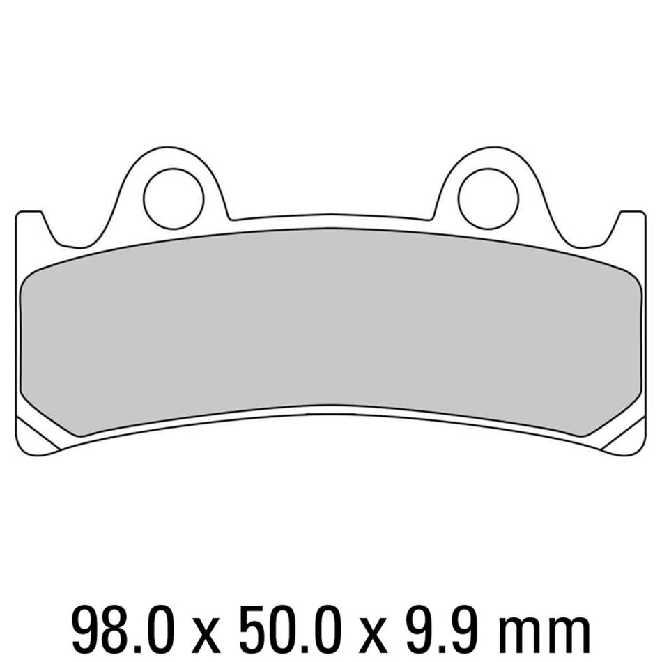 FERODO Disc Pad Set - FDB864 P Platinum Non Sintered Compound 1