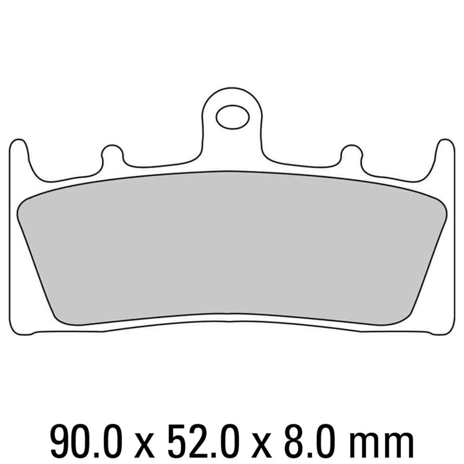 FERODO Disc Pad Set - FDB873 P Platinum Non Sintered Compound 1