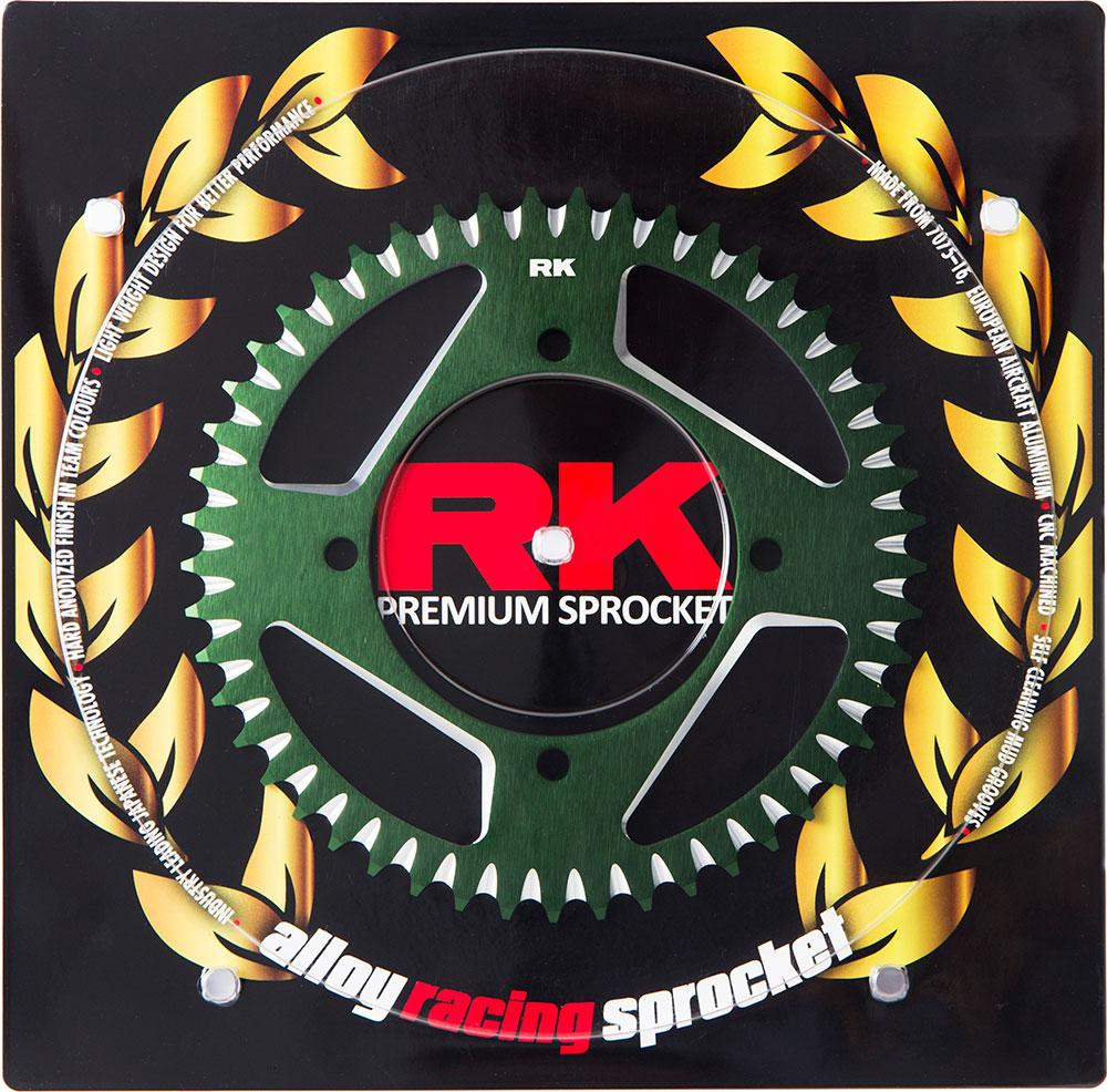 RK ALLOY RACING SPROCKET - 49T 420P - GREEN 2
