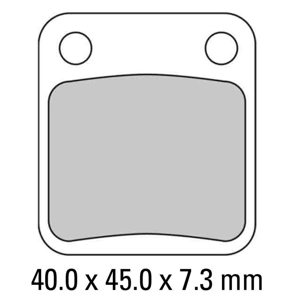 FERODO Disc Pad Set - FDB250 EF Eco Friction Non Sintered Compound 1