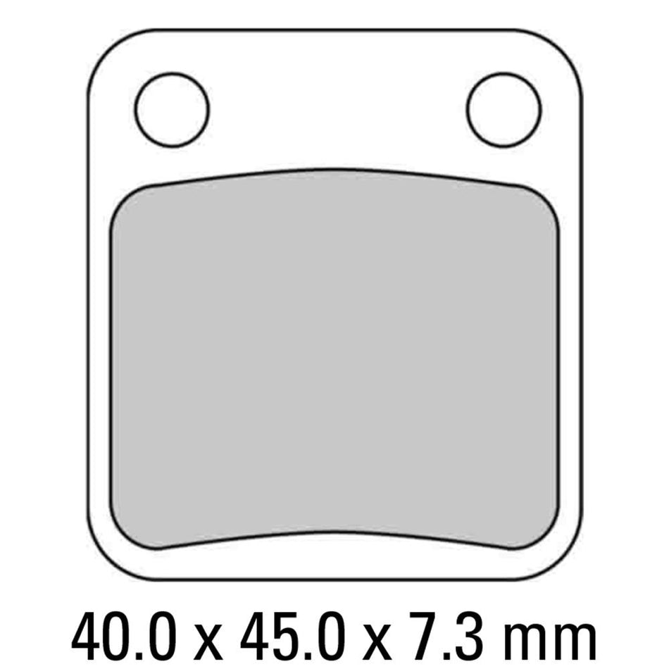 FERODO Disc Pad Set - FDB250 EF Eco Friction Non Sintered Compound 1