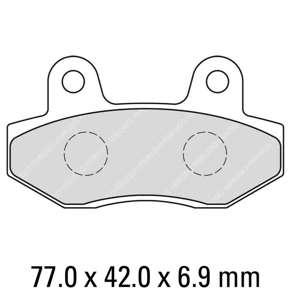 FERODO Disc Pad Set - FDB312 EF Eco Friction Non Sintered Compound 1