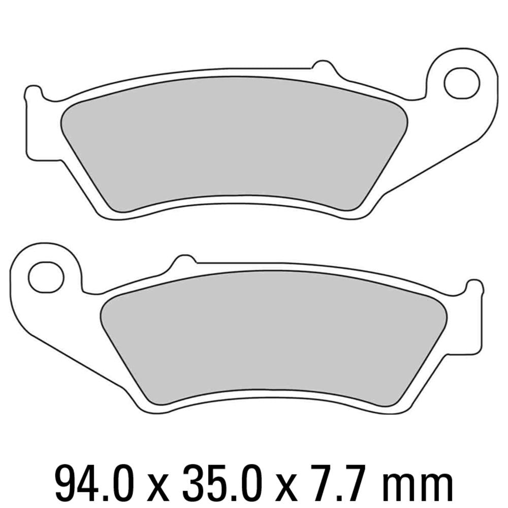 FERODO Disc Pad Set - FDB892 EF Eco Friction Non Sintered Compound 1