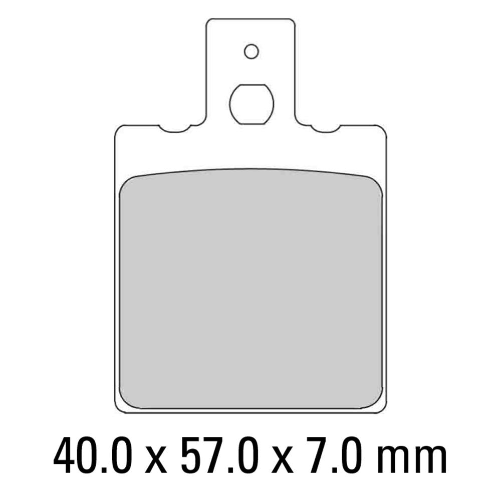 FERODO Disc Pad Set - FDB207 P Platinum Non Sintered Compound 1