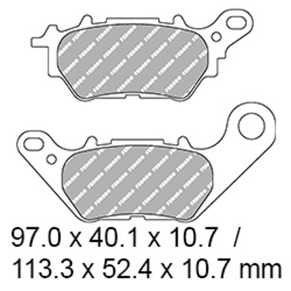 FERODO Disc Pad Set - FDB2283 EF Eco Friction Non Sintered Compound 1