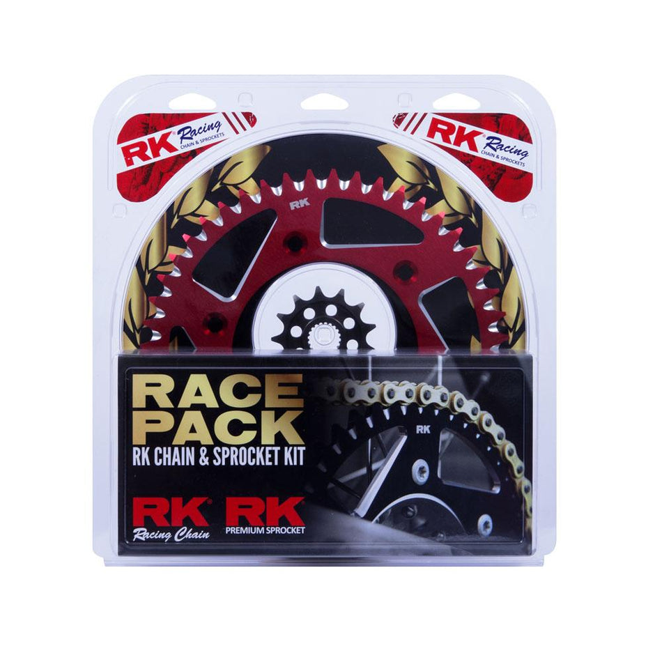 PRO PACK - RK CHAIN & SPROCKET KIT GOLD+RED 13/48 CRF450R 02-23 / CRF250R 22-23 1