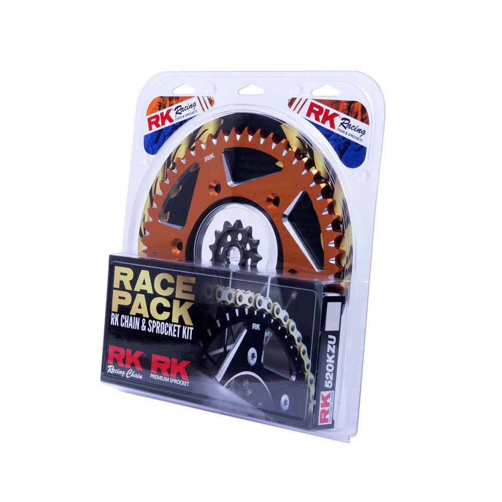 PRO PACK - RK CHAIN & SPROCKET KIT GOLD+ORANGE 13/48 KTM SX-F 06-23 2