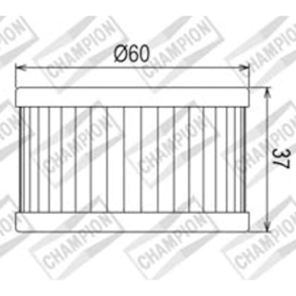 CHAMPION OIL FILTER ELEMENT - COF037 1