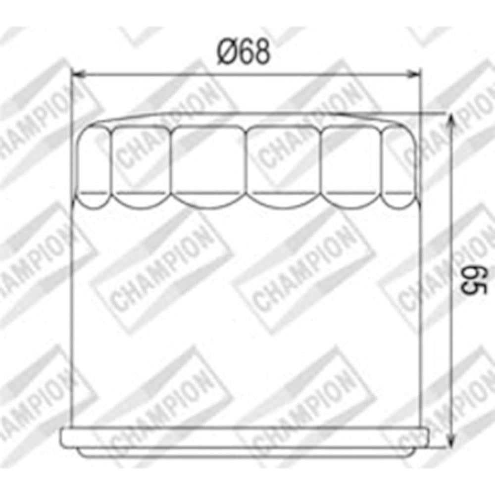 CHAMPION OIL FILTER ELEMENT - COF038 1