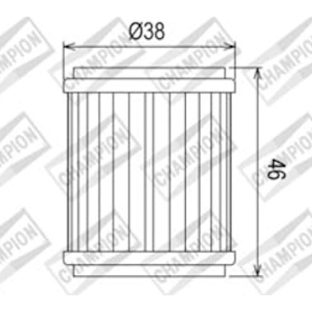 CHAMPION OIL FILTER ELEMENT - COF040 2