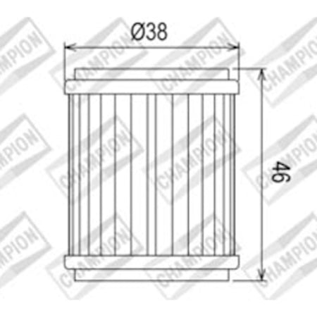 CHAMPION OIL FILTER ELEMENT - COF040 2