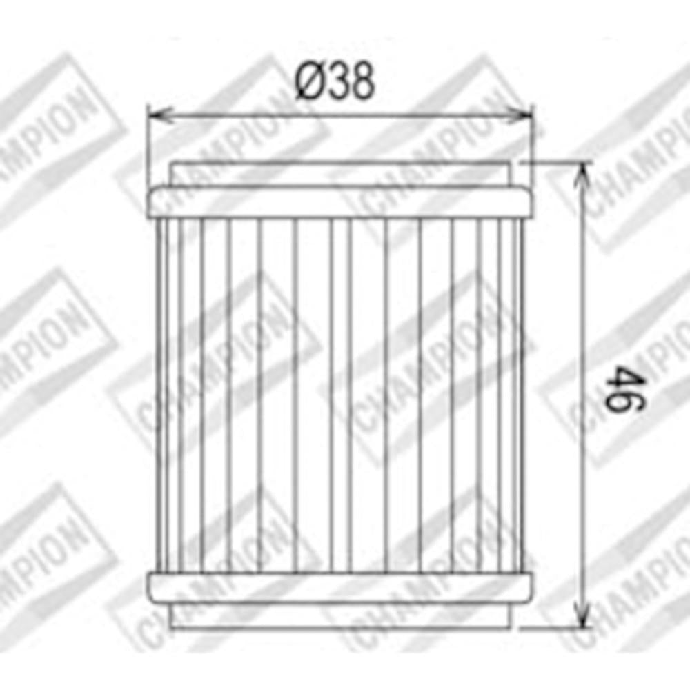 CHAMPION OIL FILTER ELEMENT - COF041 1