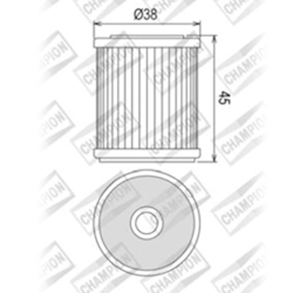 CHAMPION OIL FILTER ELEMENT - COF042 1