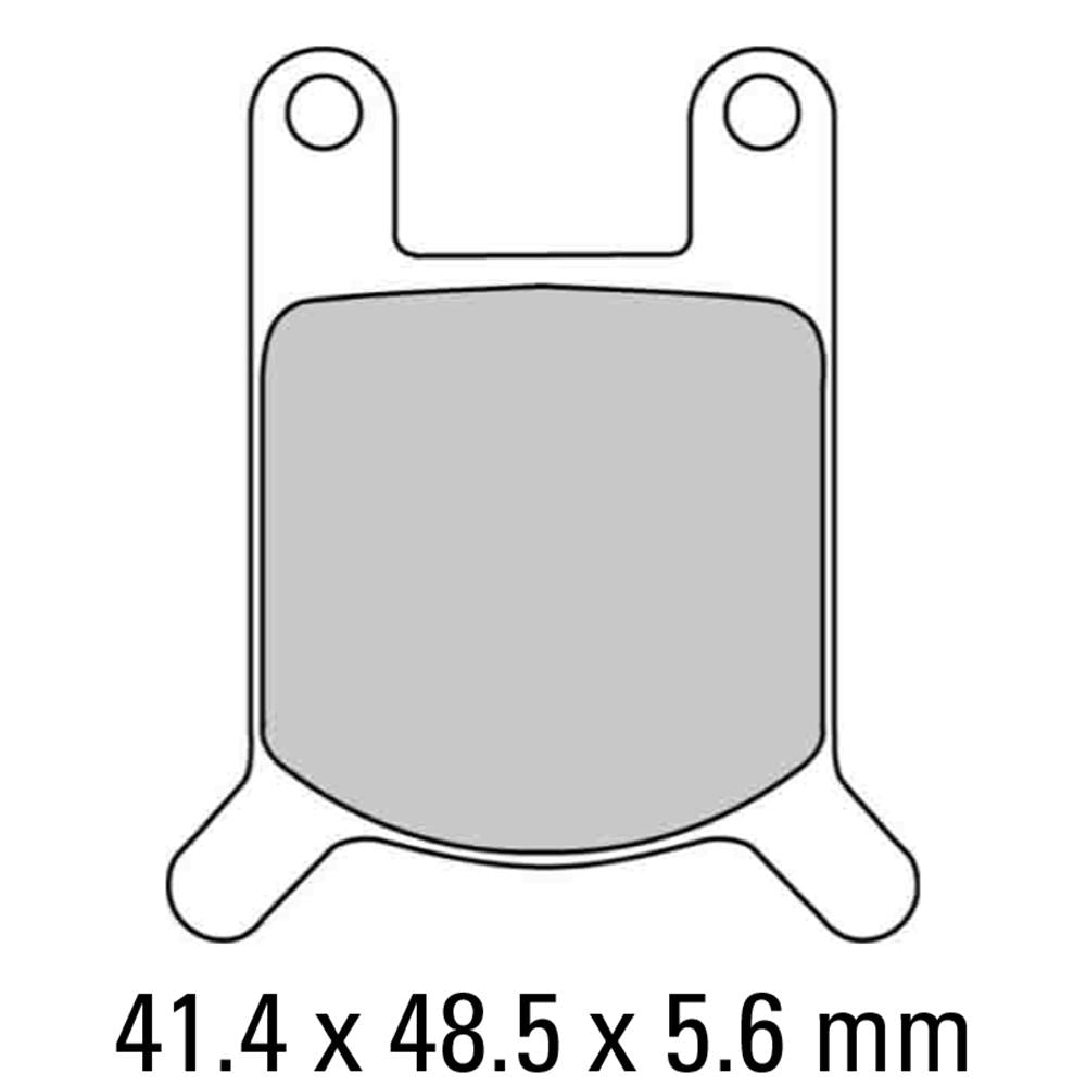 FERODO Disc Pad Set - FDB213 P Platinum Non Sintered Compound 1
