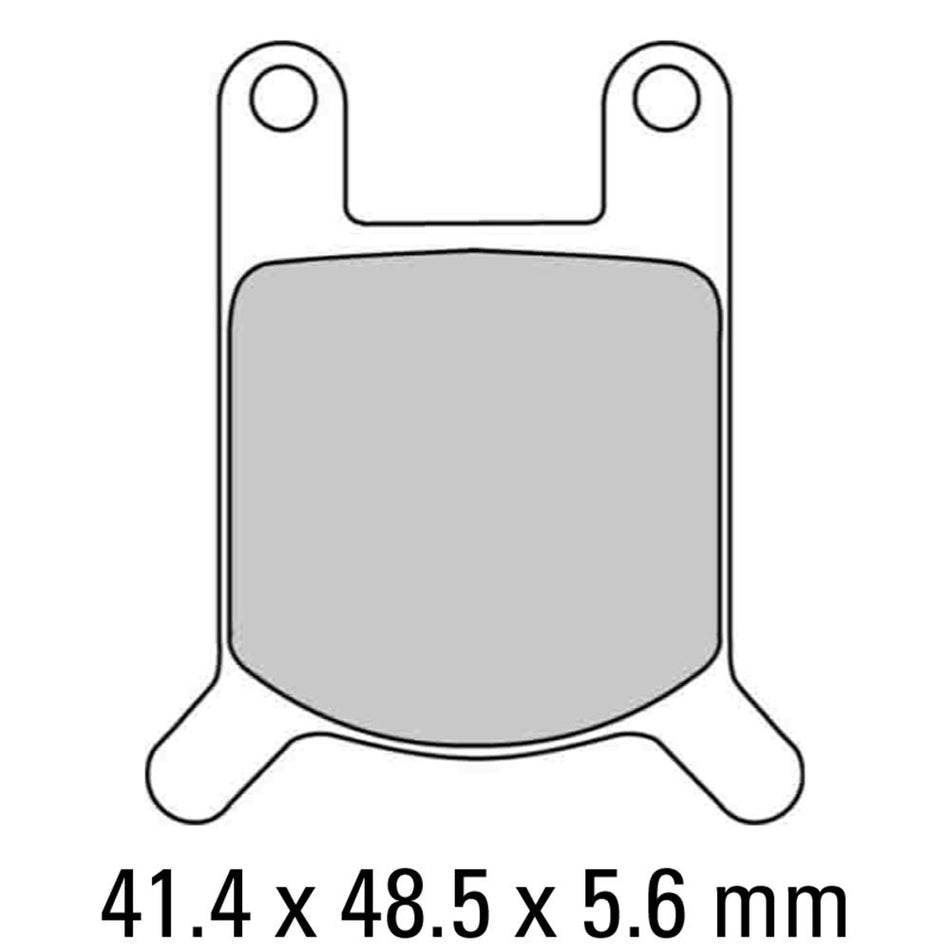 FERODO Disc Pad Set - FDB213 P Platinum Non Sintered Compound 1
