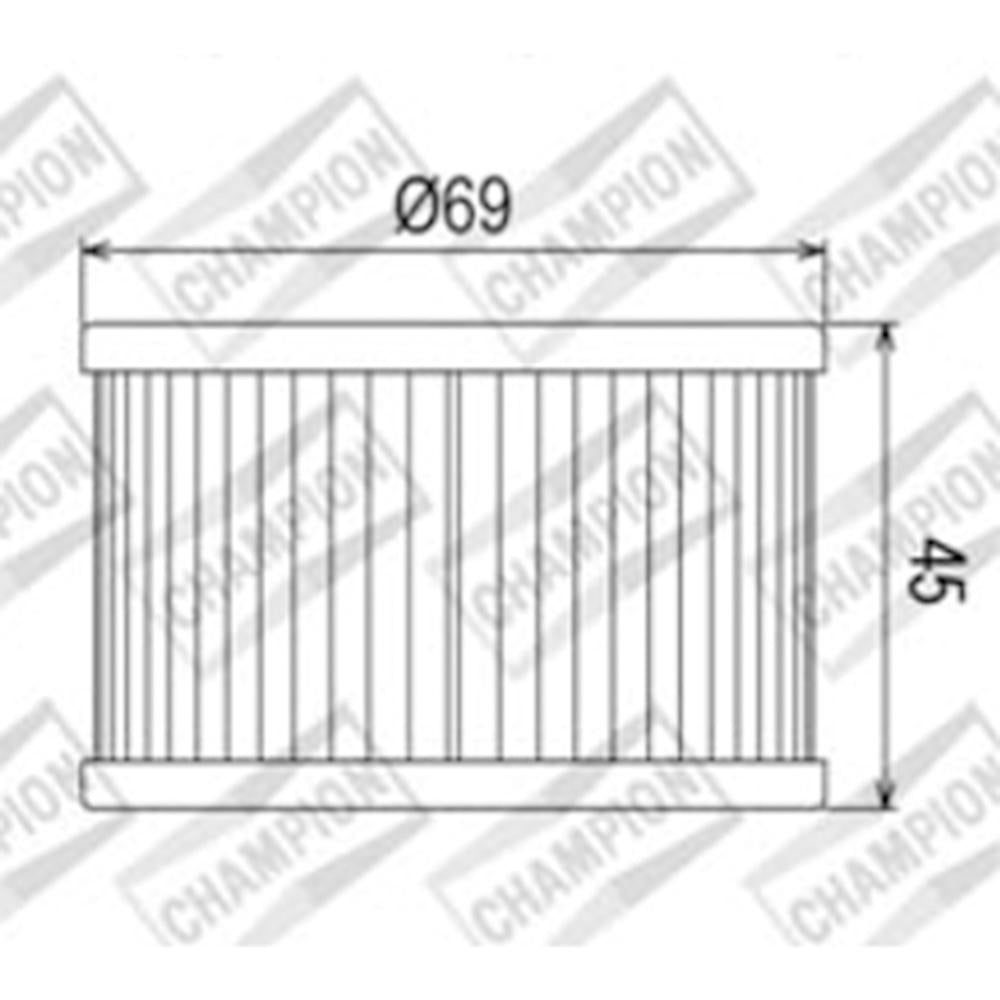 CHAMPION OIL FILTER ELEMENT - COF011 1