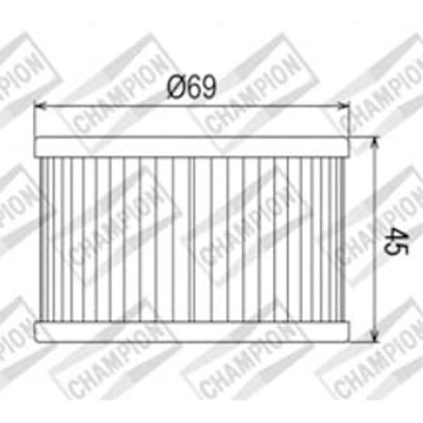 CHAMPION OIL FILTER ELEMENT - COF011 1