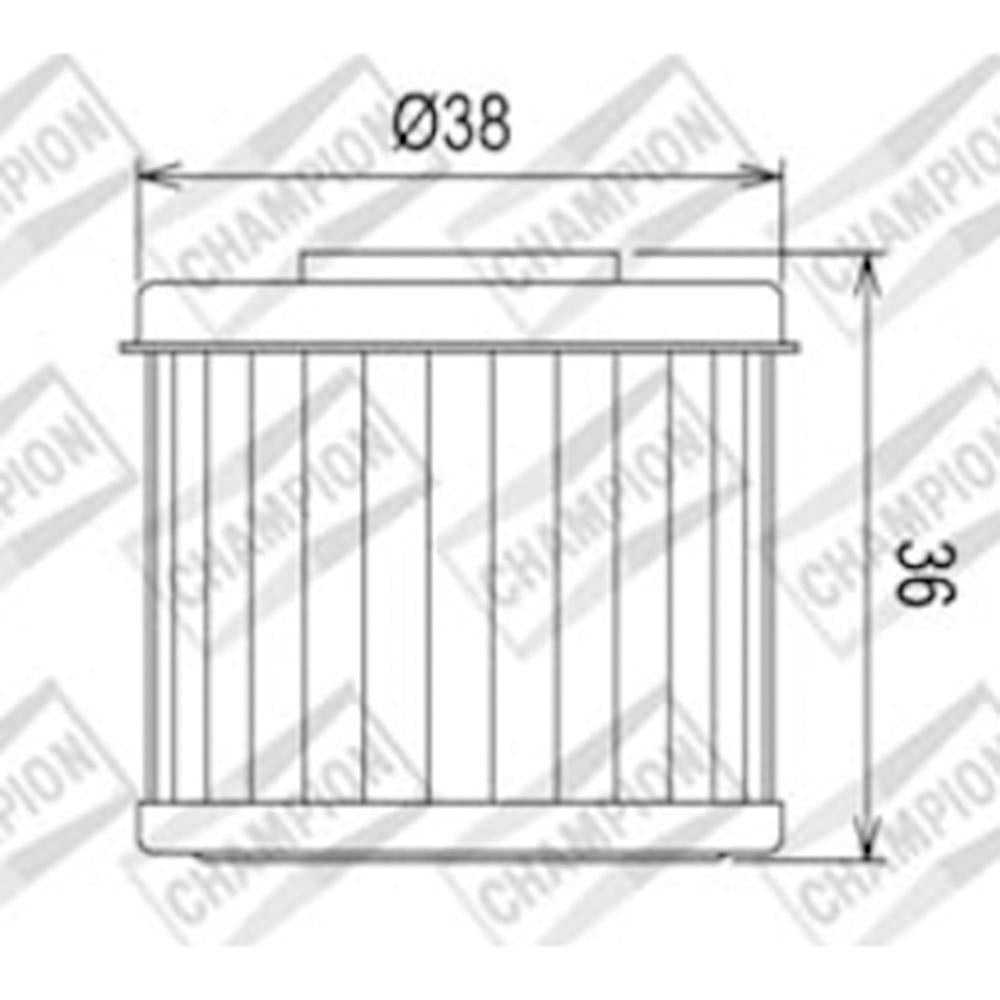 CHAMPION OIL FILTER ELEMENT - COF016 2