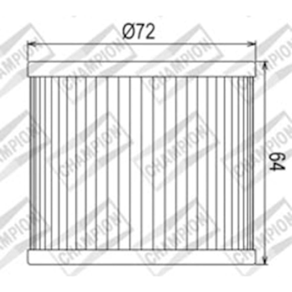 CHAMPION OIL FILTER ELEMENT - COF033 1