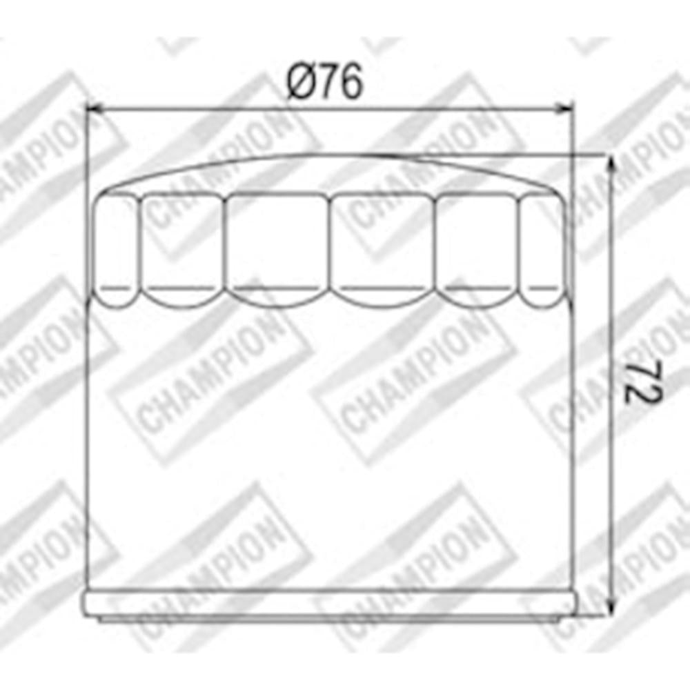 CHAMPION OIL FILTER ELEMENT - COF053 1