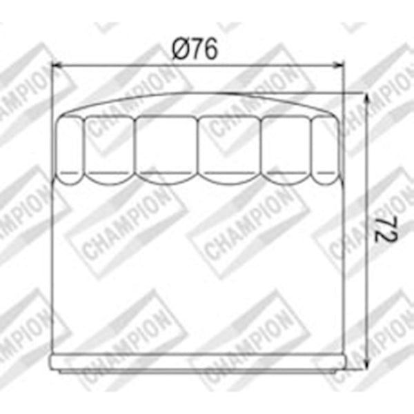 CHAMPION OIL FILTER ELEMENT - COF053 1