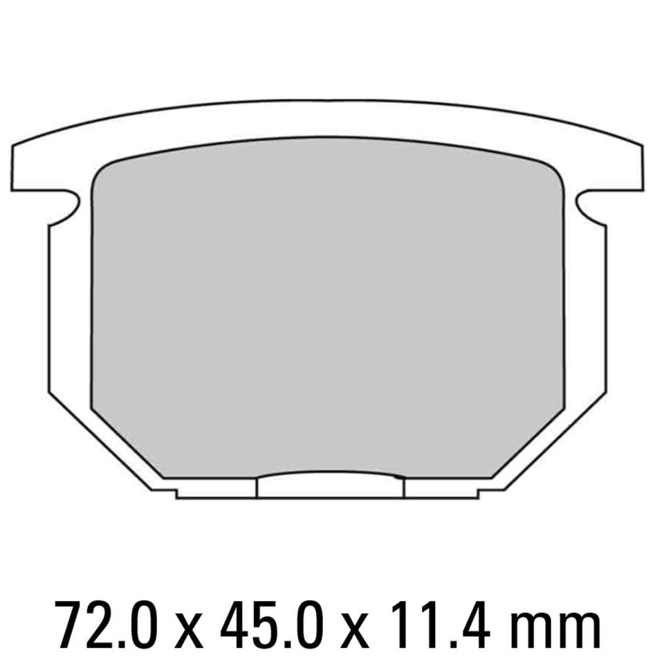 FERODO Disc Pad Set - FDB217 P Platinum Non Sintered Compound 1