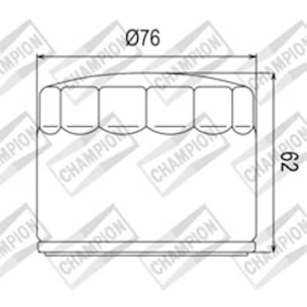 CHAMPION OIL FILTER ELEMENT - COF060 1