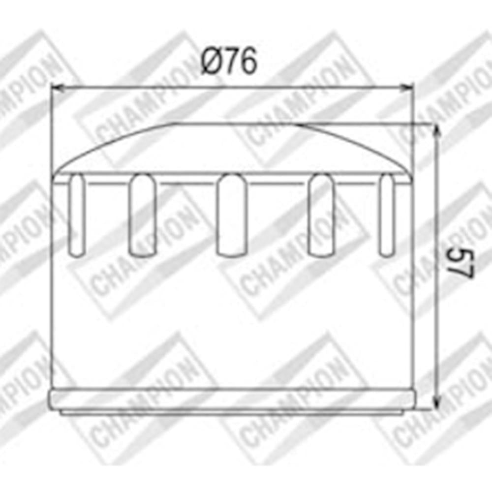 CHAMPION OIL FILTER ELEMENT - COF065 1