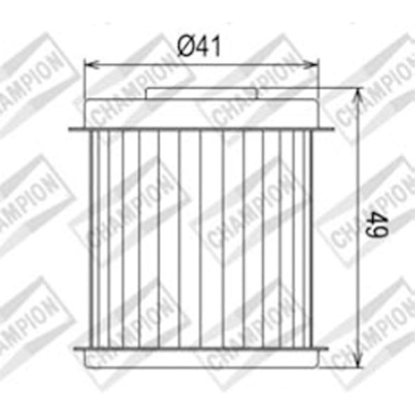 CHAMPION OIL FILTER ELEMENT - COF068 1