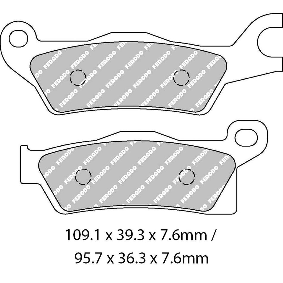 FERODO Disc Pad Set - FDB2274 SG Sinter Grip Sintered Compound - Off-Road 1