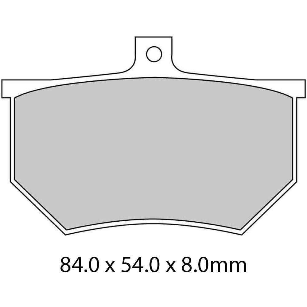 FERODO Disc Pad Set - FRP410 P Platinum Non Sintered Compound 1