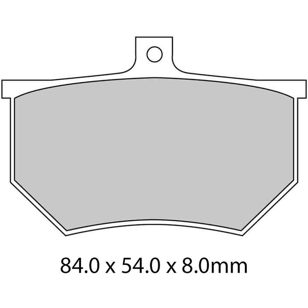 FERODO Disc Pad Set - FRP410 P Platinum Non Sintered Compound 1