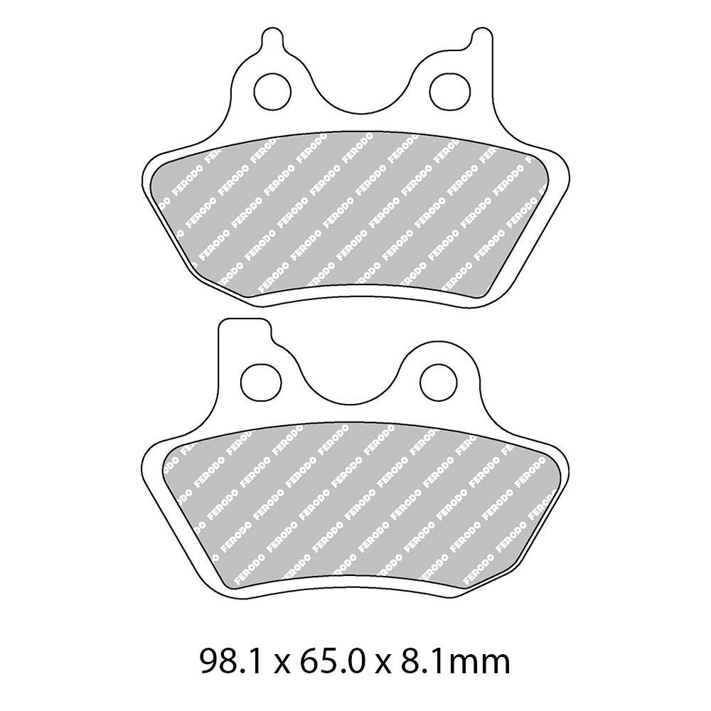 FERODO Disc Pad Set - FDB2097 ST Sinter Grip Sintered Compound - Road 1