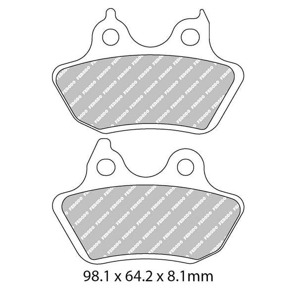 FERODO Disc Pad Set - FDB2202 ST 1