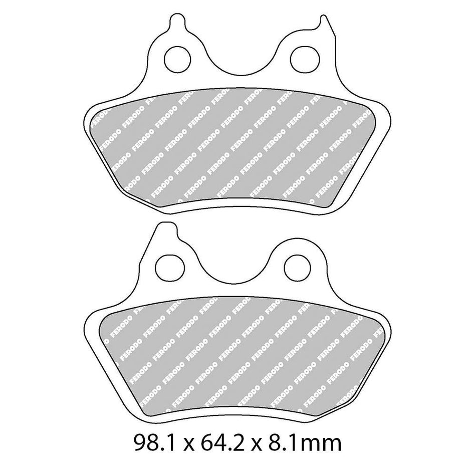 FERODO Disc Pad Set - FDB2202 ST 1